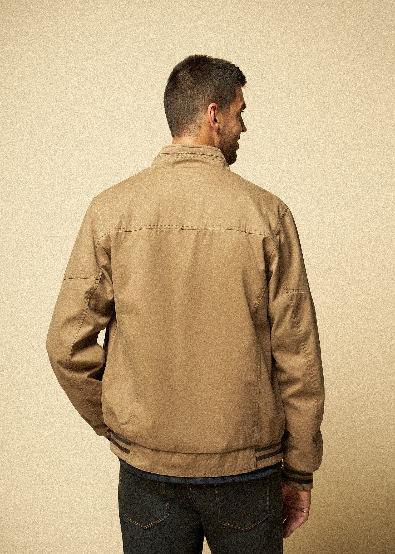Cotton Bomber Jackets for Tall Men in Sahara