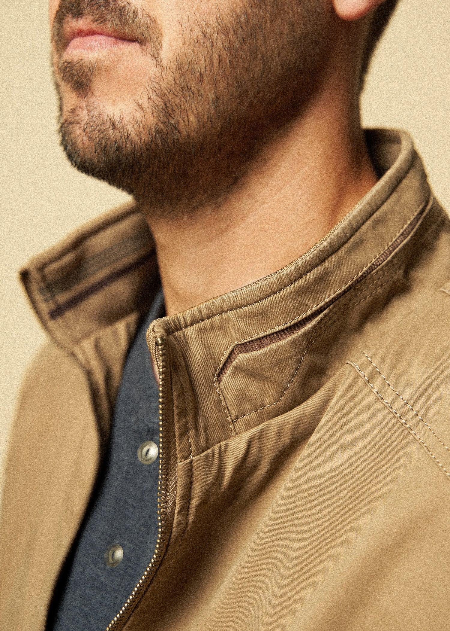 Cotton Bomber Jackets for Tall Men in Sahara