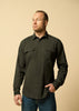     LJ-Men-Double-Weave-Shirt-Vintage-Thyme-Green-front