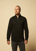    LJ-Men-Heavyweight-French-Terry-Quarter-Zip-Pullover-Vintage-Black-front