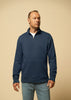    LJ-Men-Heavyweight-French-Terry-Quarter-Zip-Pullover-Vintage-Navy-front