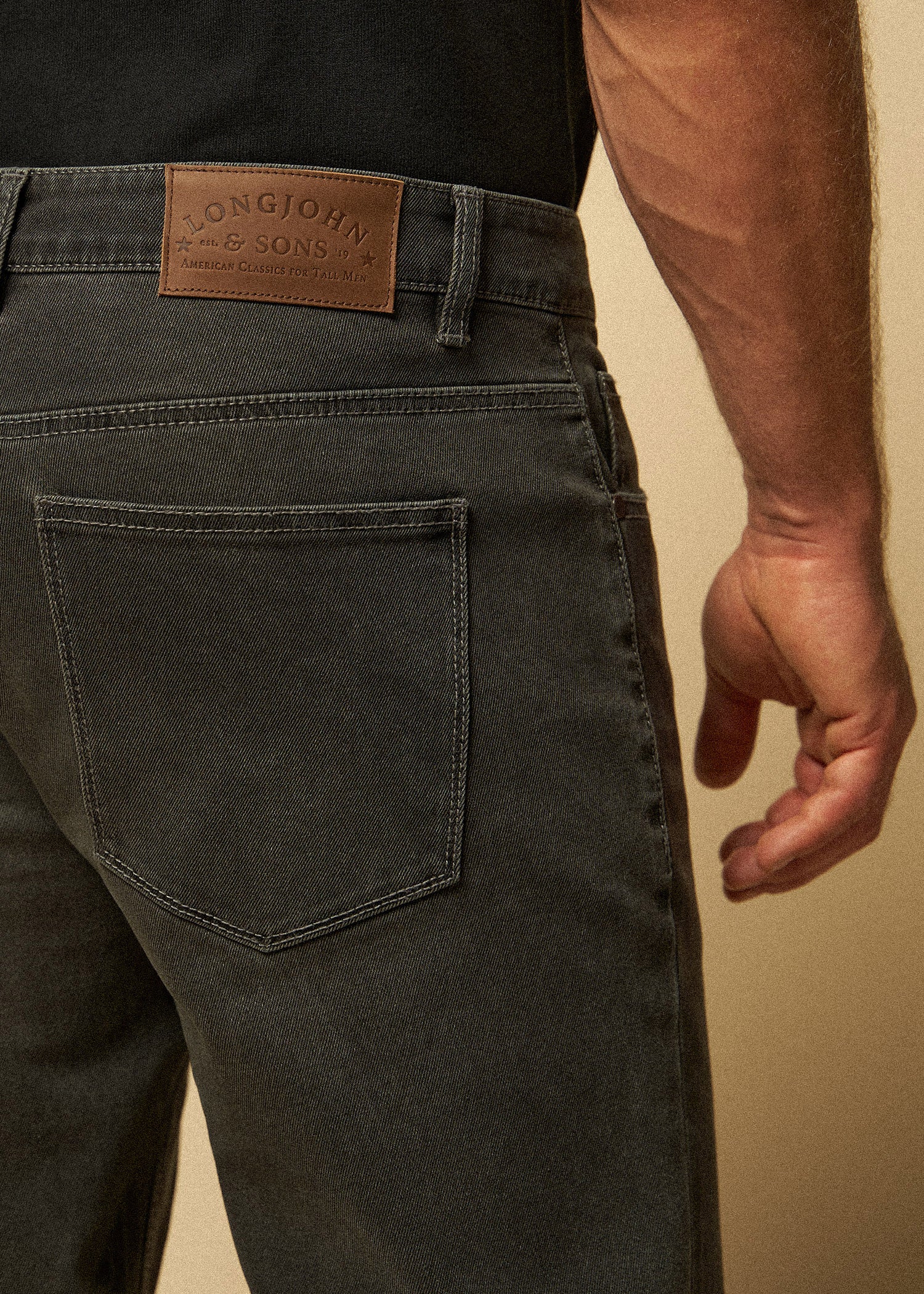    LJ-Men-Slim-Taper-Fit-Carman-Jeans-Industrial-Grey-detail