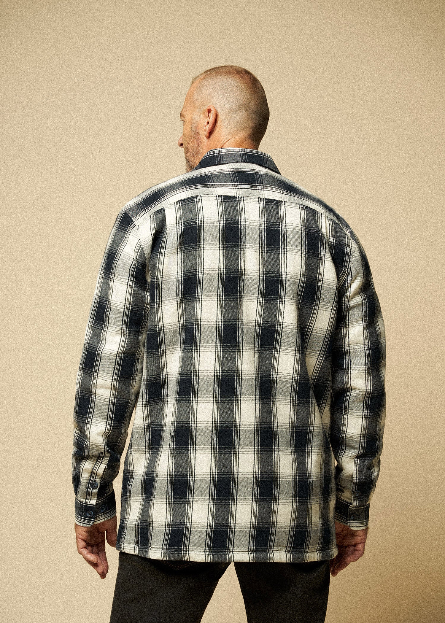    LJ-Sherpa-Lined-WorkJacket-MidnightNavyEcruPlaid-back