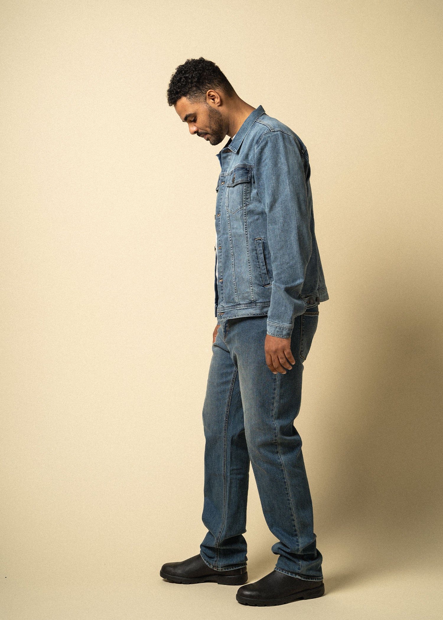 Men's Tall Denim Jacket | Boohoo UK