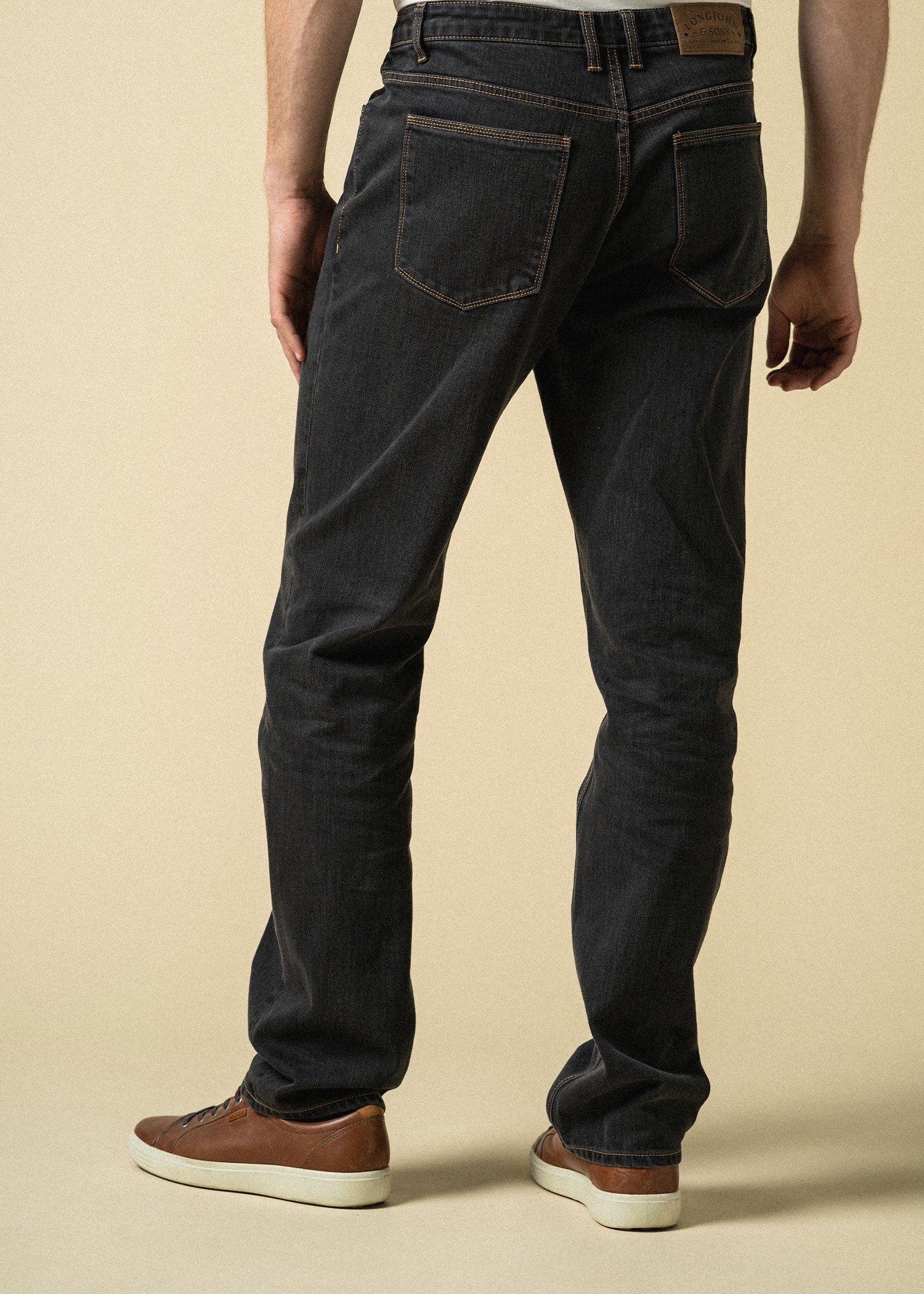 STANDARD STRAIGHT Vintage Black Tall Men's Jeans | Longjohn and Sons – AND